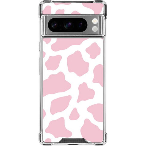 Pink Cow Print Google Pixel 8 Pro Clear Case